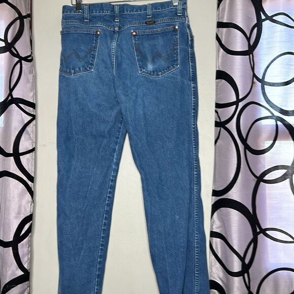 Wrangler straight leg denim jeans size 34 x 30 - Picture 9 of 13